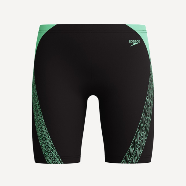 Плавки-шорты Speedo Hyperboom Splice Jammer детские (Детский; 7-8 лет; черный/салатовый)